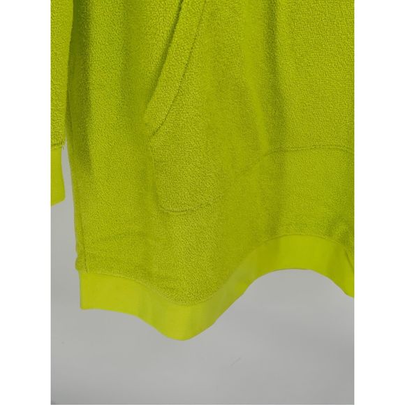 Outerknown Dress Hightide Women’s Size Small Neon Green Yellow Hooded Terry New‎ - Picture 5 of 14
